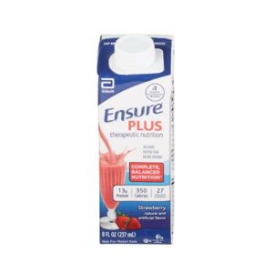 Ensure Plus Strawberry, 8oz Carton, Case of 24