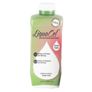 LiquaCel Liquid Protein Supplement, Watermelon Flavor, 32 oz. Ready to Use Bottle, Case of 6