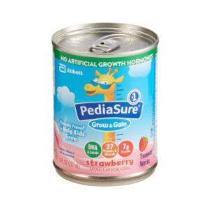 PediaSure Grow & Gain Pediatric Formula, Strawberry, 8 oz. Can, Case of 24