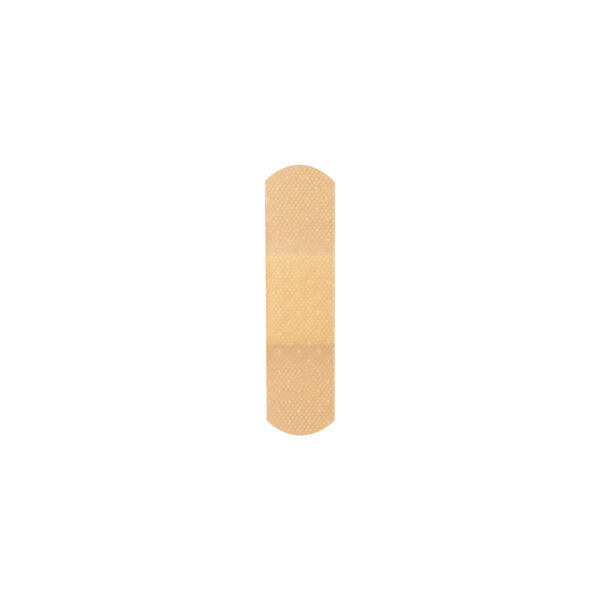 Sheer Plastic Adhesive Bandages, 3/8"x 1-1/2", Box of 100