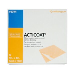 Acticoat Silver Wound Dressing, 4"x 4", Box of 12, Mfr# 20101