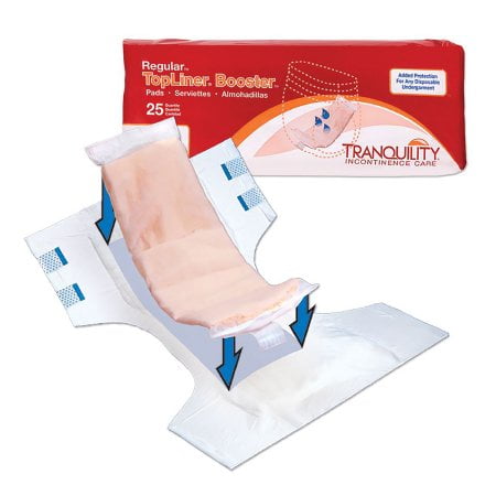 Tranquility Topliner Booster Pads, 4" x 14", Heavy Absorbency, 2070, Case of 200 1 Tranquility Topliner Booster Pads, 4" x 14", Heavy Absorbency, 2070, Case of 200