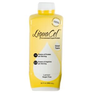 LiquaCel Liquid Protein Supplement, Lemonade Flavor, 32 oz. Ready to Use Bottle, Case of 6