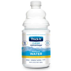 Thick It Clear Advantage Honey Consistency, Pre-Thickened Water, 64oz, Case of 4