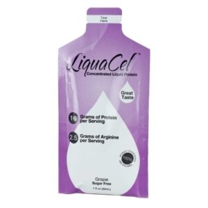 LiquaCel Liquid Protein Supplement, Grape Flavor, 1 oz. Individual Packet, Case of 100