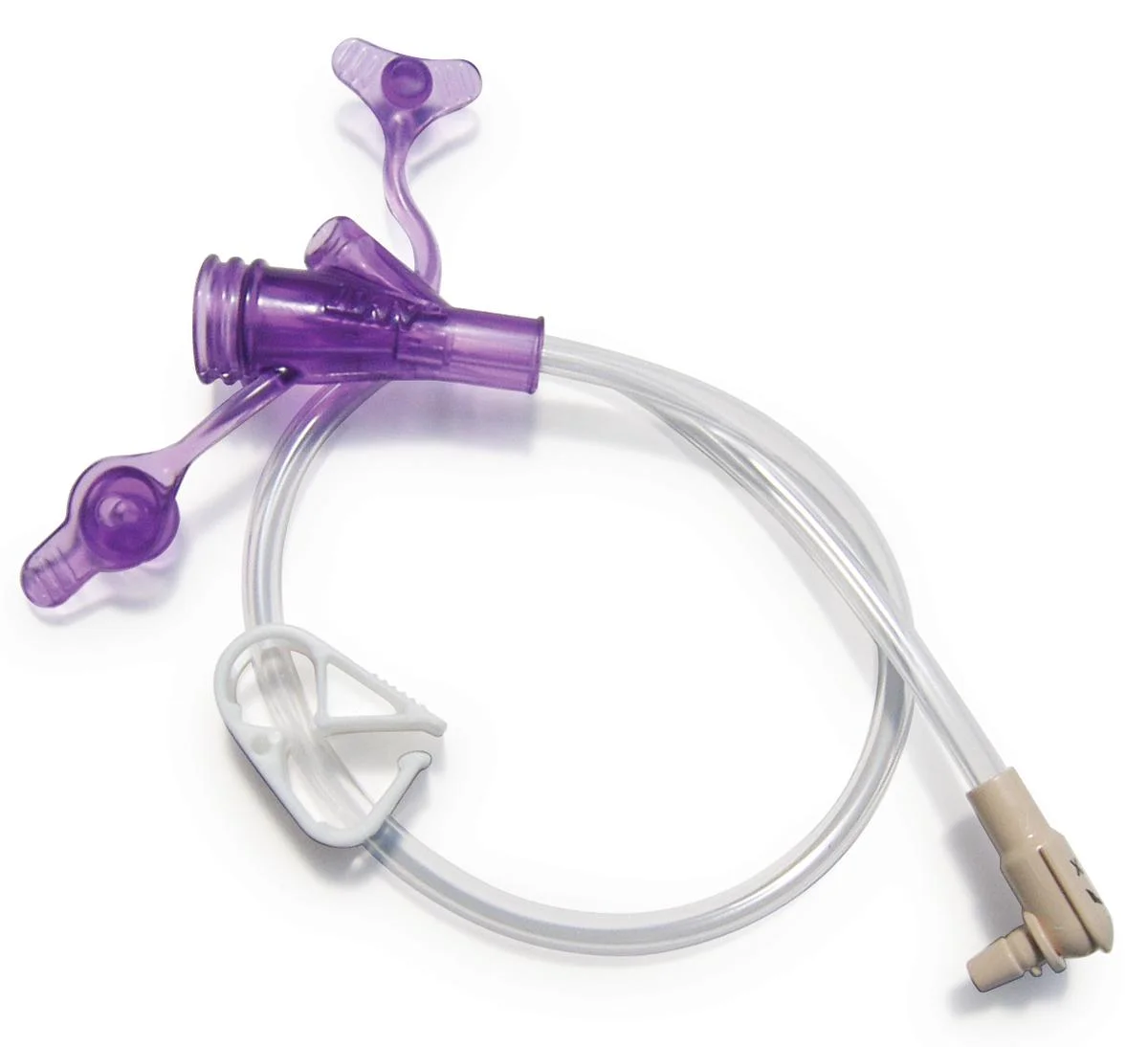 MiniONE 12 Inch Feed Set, Right Angle Connector with Y-Port Adapter
