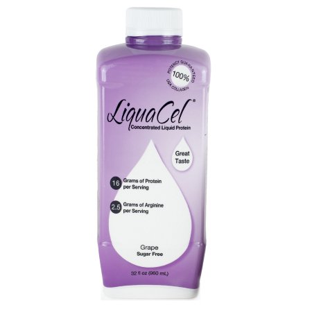LiquaCel Liquid Protein Supplement, Grape Flavor, 32 oz. Ready to Use Bottle