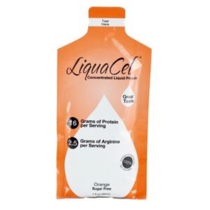 LiquaCel Liquid Protein Supplement, Orange Flavor, 1 oz. Individual Packet, Case of 100