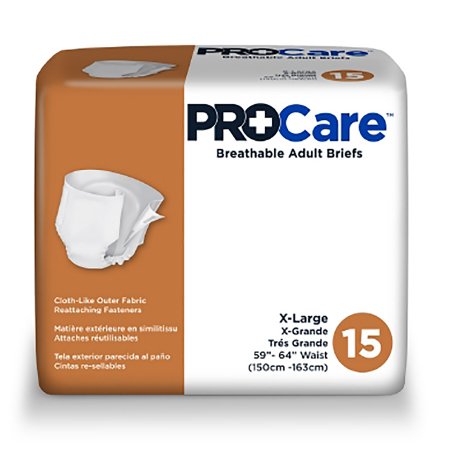 ProCare X-Large Disposable Brief, Case of 60