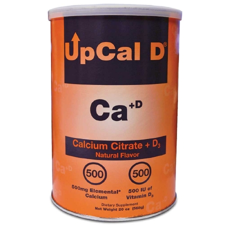 UpCal D Calcium Supplement Powder, Unflavored, 20 oz. Can, Case of 6