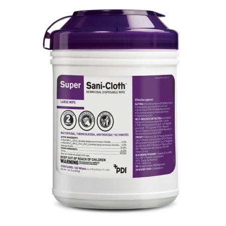 Super Sani-Cloth Surface Disinfectant Wipes, Alcohol Scent, 160 Count Canister