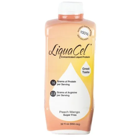 LiquaCel Liquid Protein Supplement, Peach Mango Flavor, 32 oz LiquaCel Liquid Protein Supplement, Peach Mango Flavor, 32 oz. Ready to Use Bottle, Case of 6