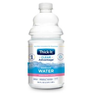 Thick It Clear Advantage, Nectar Consistency, Pre-Thickened Water, 64 oz. Bottle, Case of 4
