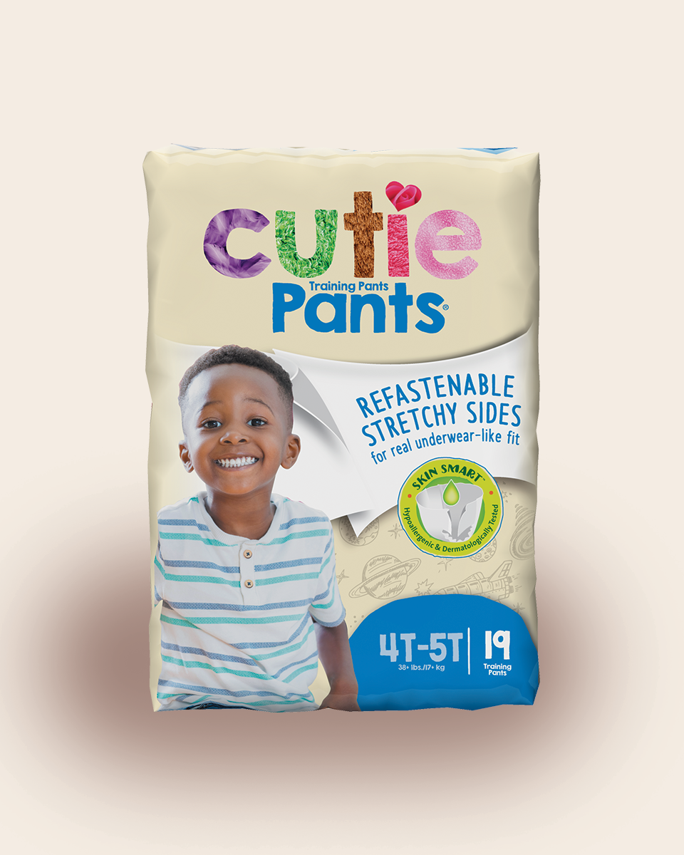 Cuties Boy Training Pants, 4T-5T, 38+ lbs, Pack of 19