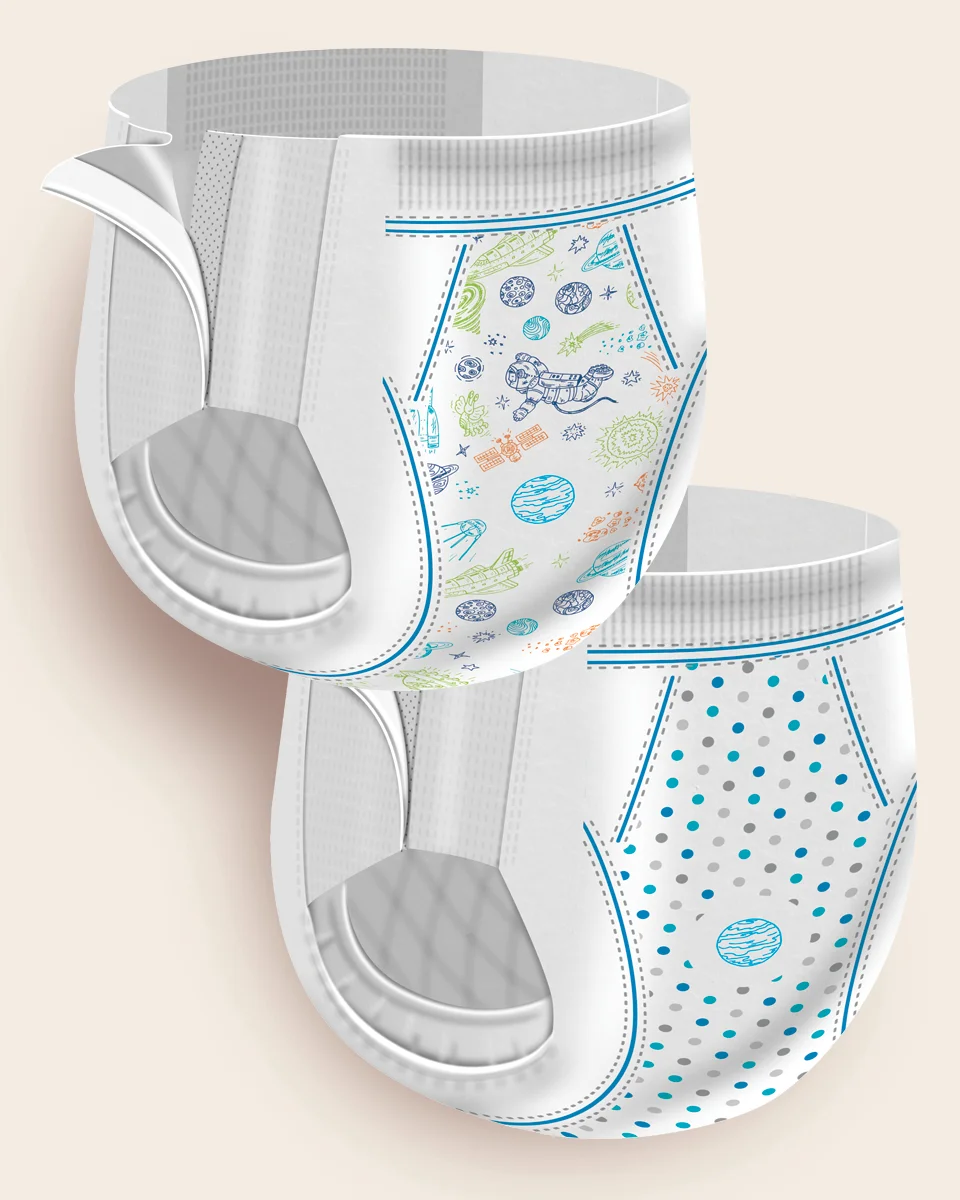 Cuties Boy Training Pants, 4T-5T, 38+ lbs, Pack of 19 2 Cuties Boy Training Pants, 4T-5T, 38+ lbs, Pack of 19