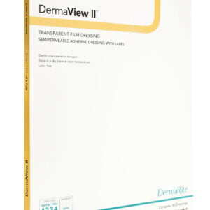DermaView II 8x12 Inch Transparent Film Dressing, Sterile, Box of 10
