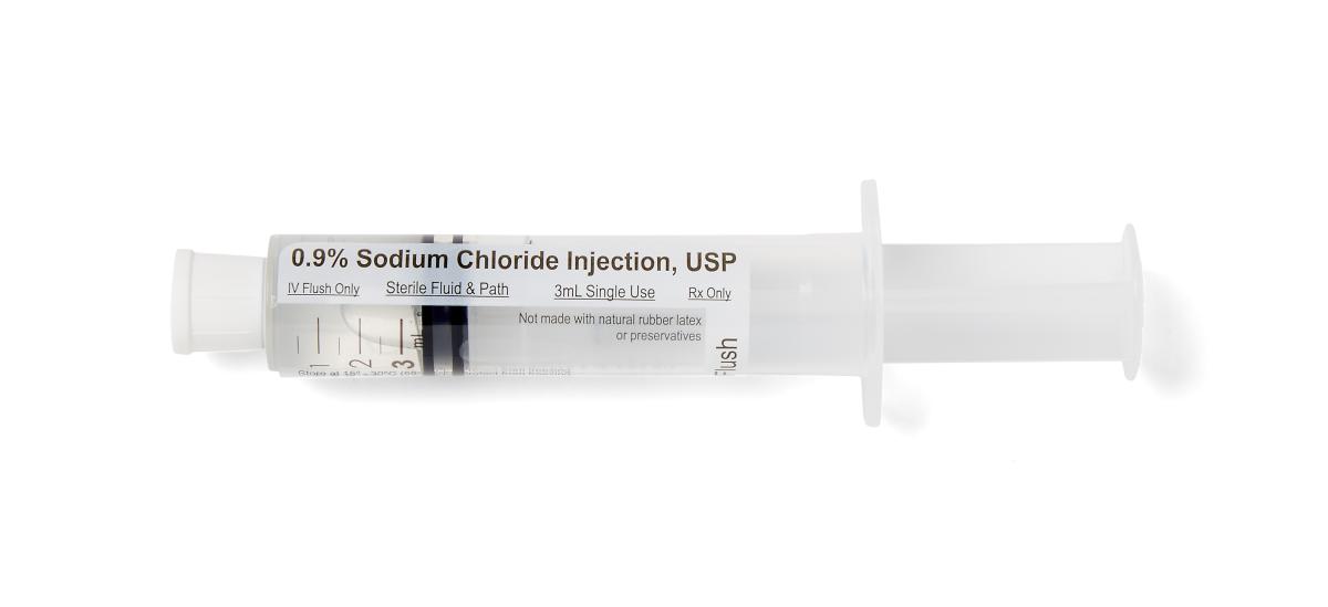 Syringes Prefilled with Saline, 10.00 mL, Case of 240