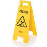 Sign, "Wet/Caution" RCP611278YEL
