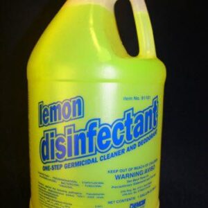 Lemon Disinfectant One Step Germicidal Cleaner and Deodorizer, 1 Gallon Jug, Case of 4