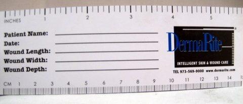 6 Inch Wound Measuring Ruler, Pack of 50