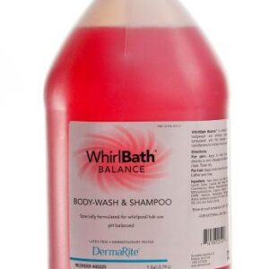 WhirlBath Balance Body Wash and Shampoo, Floral Citrus Scent, 1 Gallon Jug