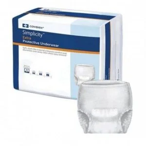 Simplicity Extra Pull On Protective Underwear with Tear Away Seams, X-Large, Moderate Absorbency, Case of 56