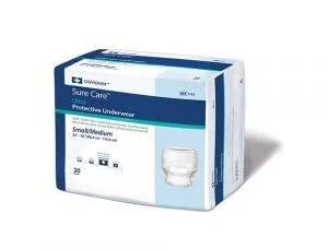 Simplicity Extra Pull On Protective Underwear with Tear Away Seams, Small/Medium, Moderate Absorbency, Case of 80