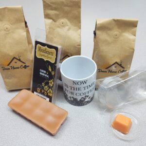 Perfect Gift for the Coffee Drinker - Includes Coffees, Mug, Coffee Scent Wax Melts, and Warmer Liner