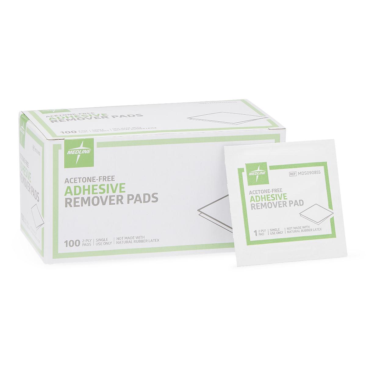 Adhesive Remover Pads, Box of 100
