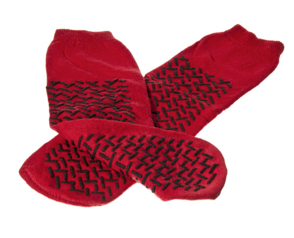 Fall Prevention Slippers,Red,XL Case of 48