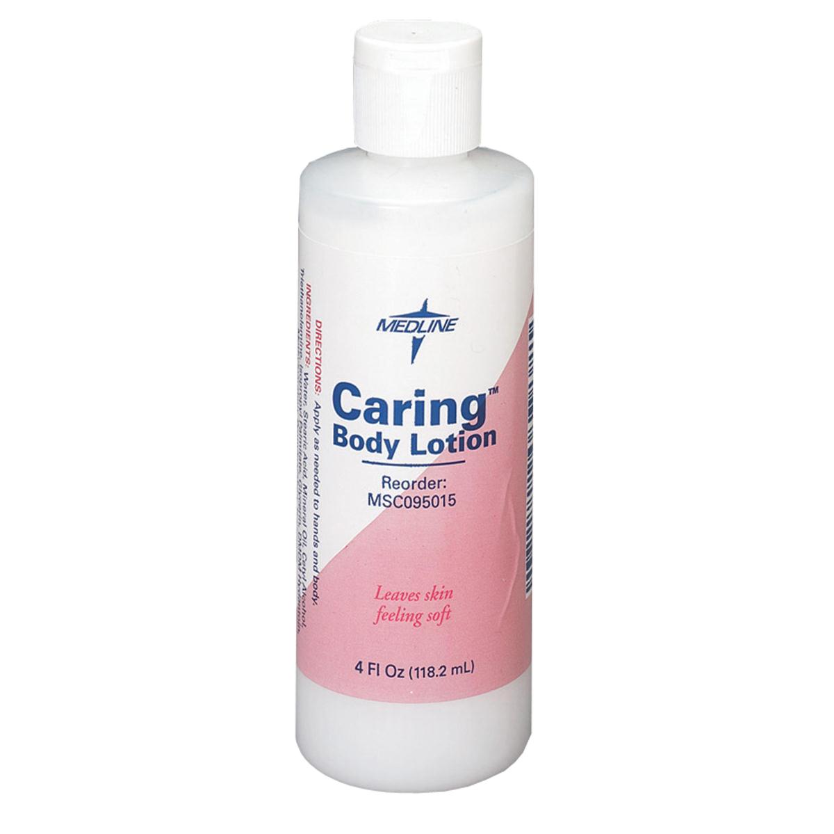 Caring Body Lotion,White,4.000 OZ Case of 60