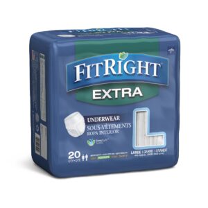 FitRight Extra-Protective Underwear,Large Bag of 20