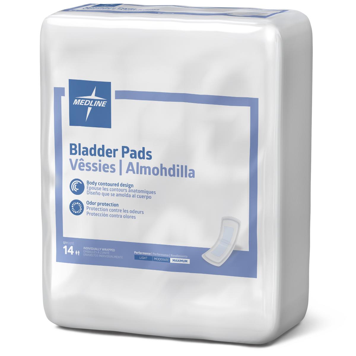 Bladder Control Pads, 3.25" x 13", Case of 126