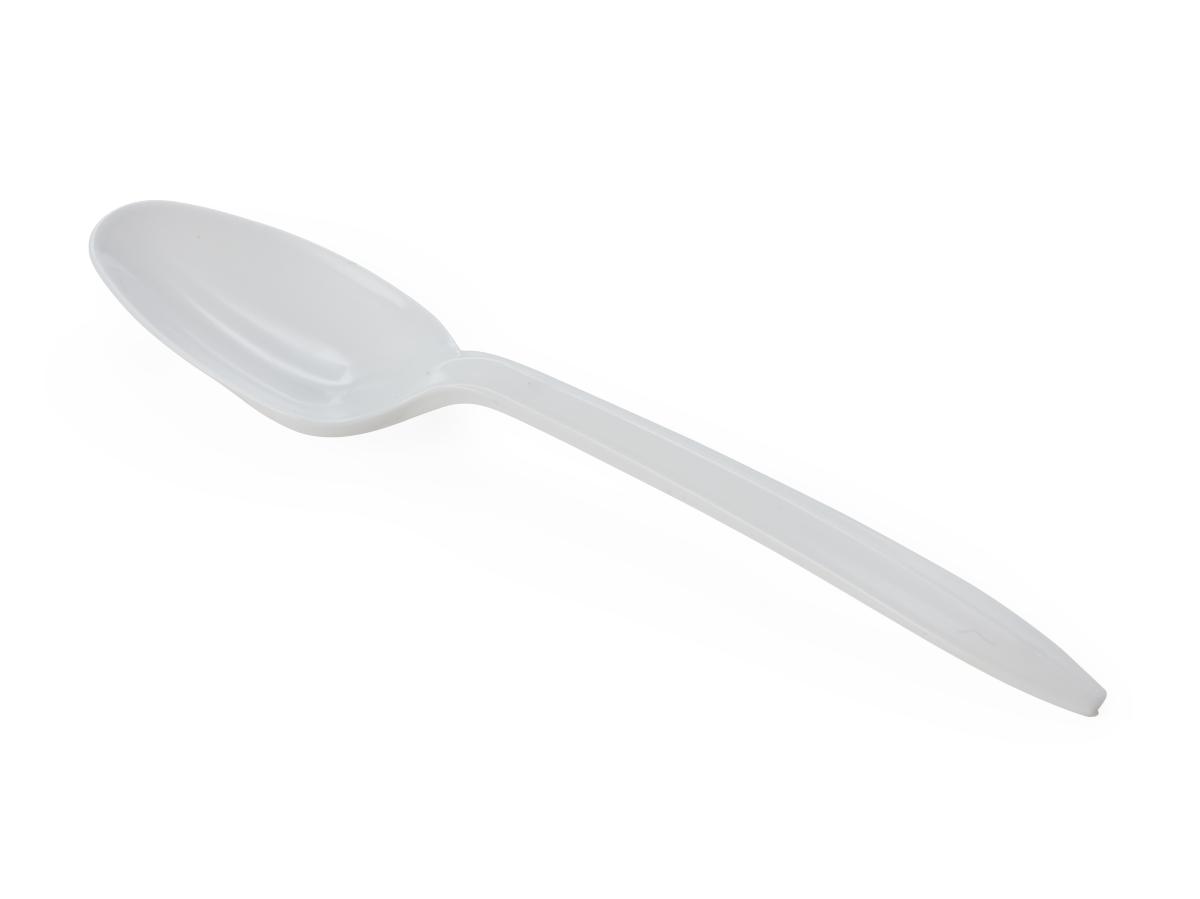 Medline Disposable Plastic Spoons, White, Case of 1000