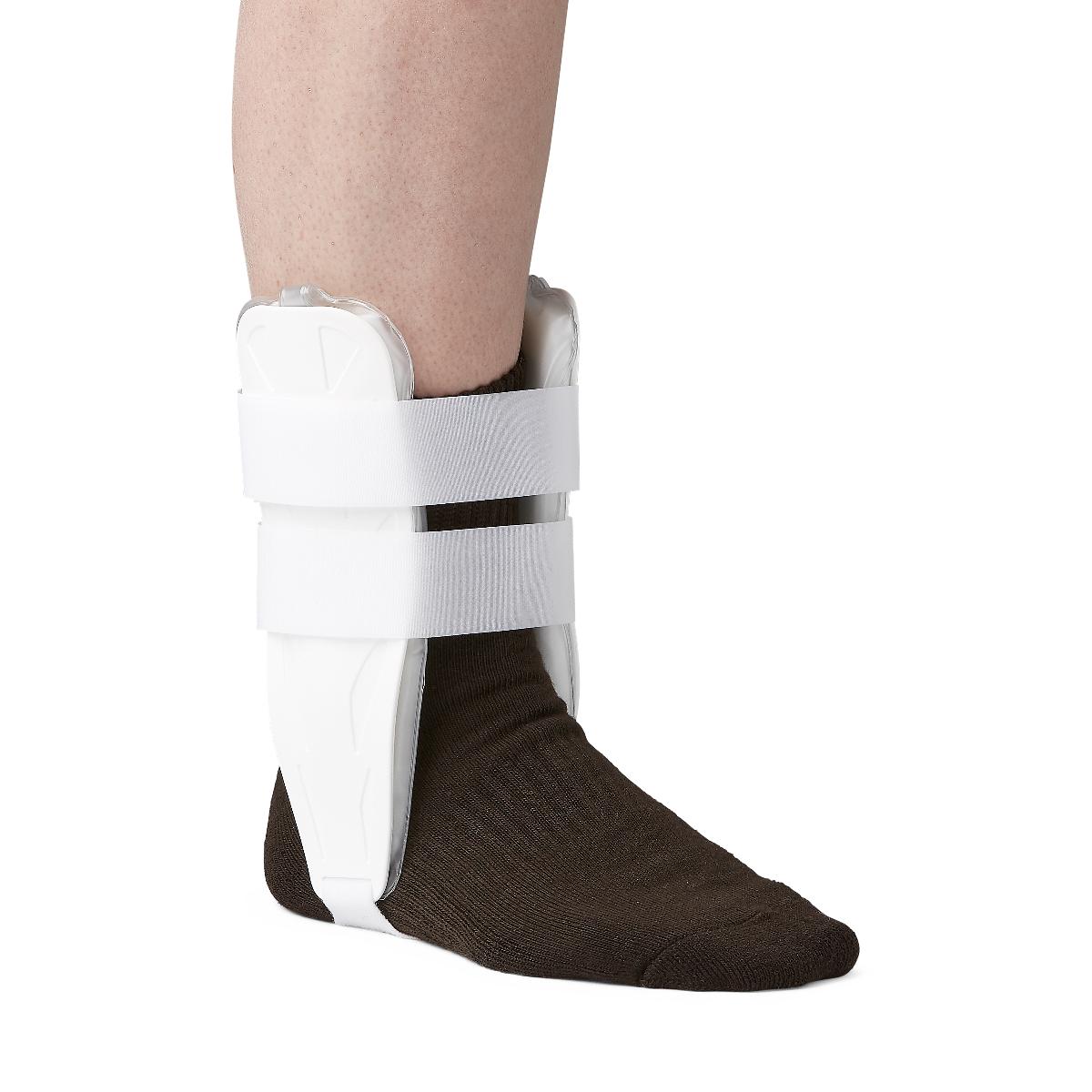 Air and Foam Stirrup Ankle Splints,White,Universal