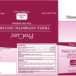 ProCure Triple Antibiotic Ointment, 0.030 OZ, Box of 144