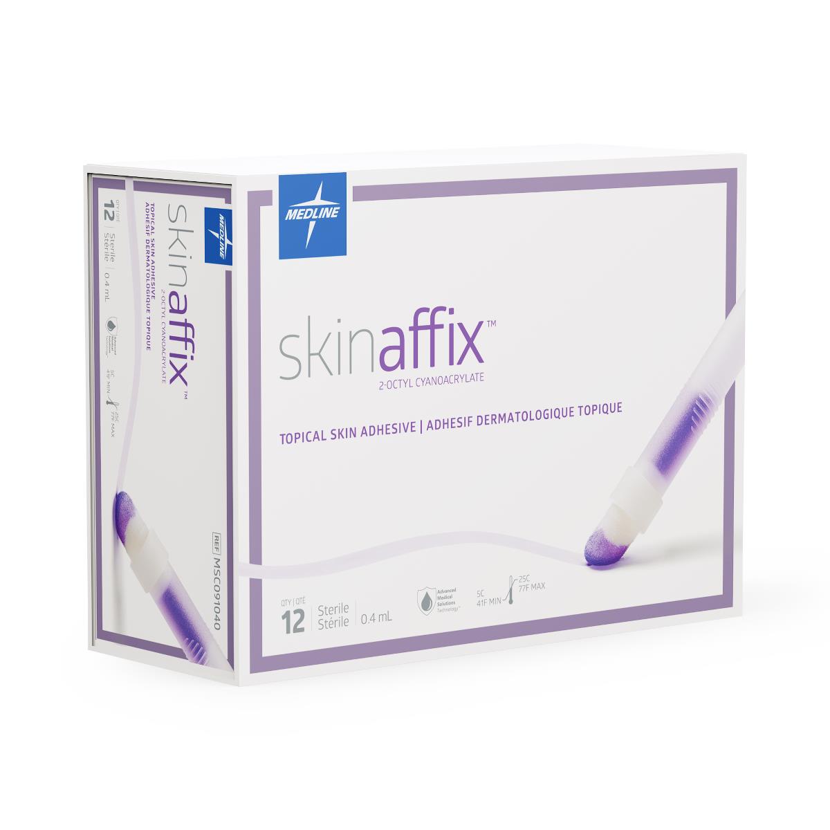 Skin Affix Topical Skin Adhesive, Box of 12