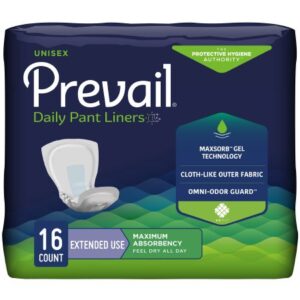 Prevail Daily Extended Use Bladder Control Pad, Large, Heavy Absorbency, Pack of 16