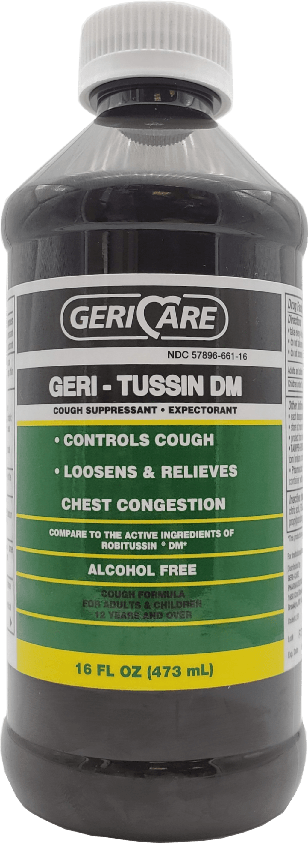 Geri-Tussin DM Cold and Cough Relief, 16oz Bottle