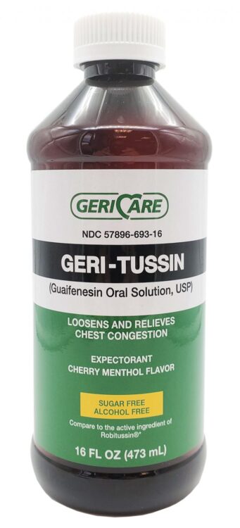 Geri-Tussin Cold and Cough Relief, 16oz Bottle