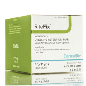 RiteFix Retention Dressing Tape, 4" x 11yds, Nonwoven Fabric