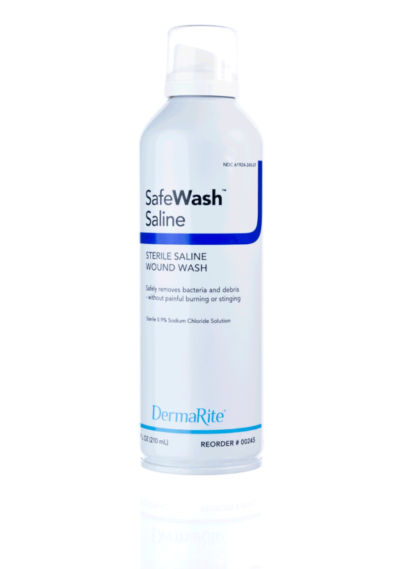 SafeWash Wound Cleanser, 7.1oz Can, 0.9% Sodium Chloride, Sterile, Case of 12
