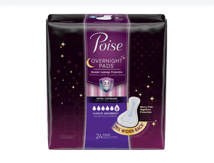 Poise 16.2 Inch Disposable Bladder Control Pads for Women, Heavy Absorbency - 46995 Case of 48