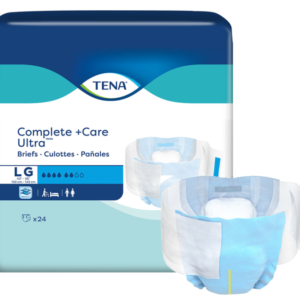 TENA Complete +Care Ultra Incontinence Brief, Moderate Absorbency, Large, 69972, Case of 72