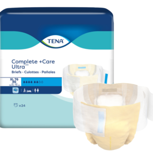 TENA Complete +Care Ultra Incontinence Brief, Moderate Absorbency, X-Large, 69982, Case of 72