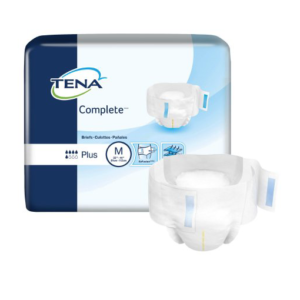 TENA Complete Incontinence Brief, Moderate Absorbency, Medium, 67320, Case of 72