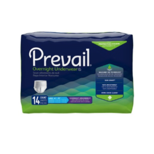 Prevail Overnight Pull On Underwear with Tear Away Seams, Large, Heavy Absorbency, Pack of 14