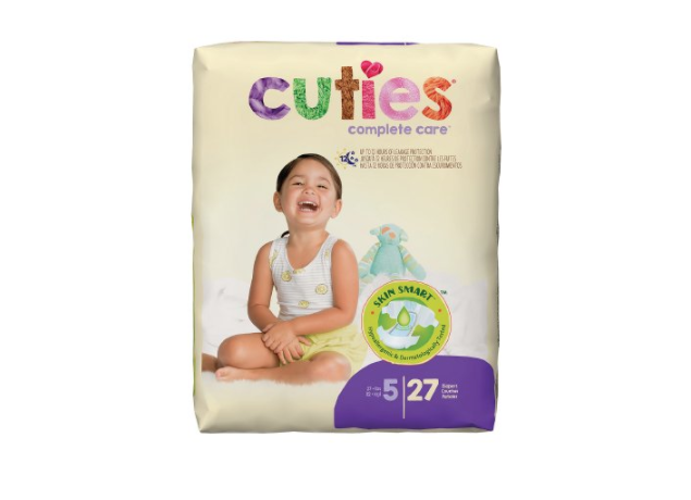 Cuties Baby Diapers, Size 5, Heavy Absorbency, Pack of 27