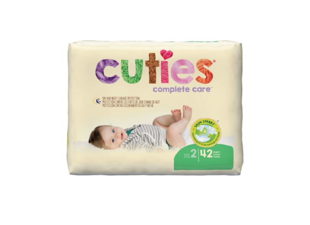 Cuties Baby Diapers, Size 2, Heavy Absorbency, Pack of 42