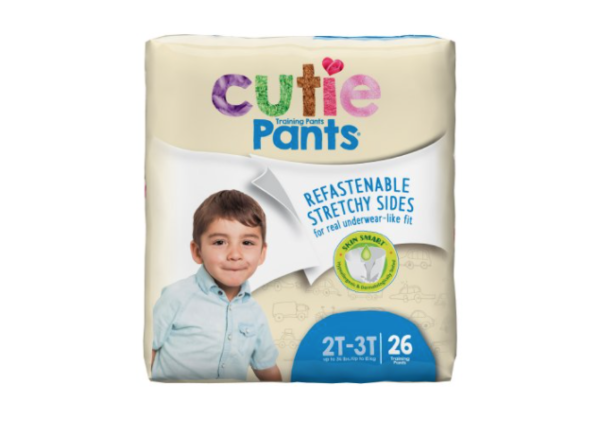 Cuties Boy Training Pants, 2T-3T, Up To 34 lbs, Case of 104